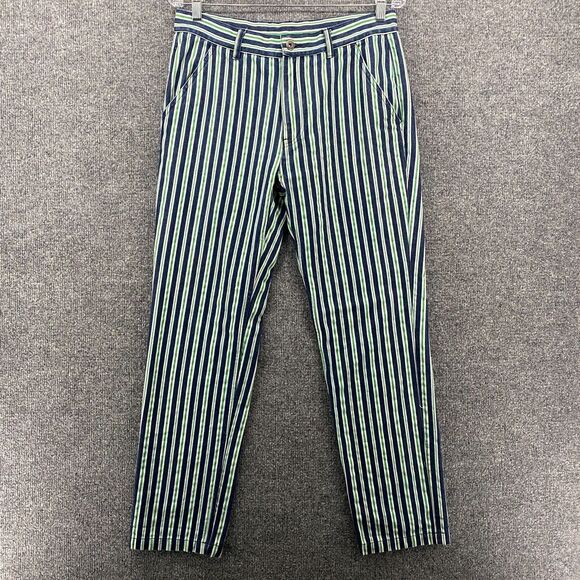 Pleasures Now Jeans Mens 30x28 Striped Mid Rise Straight Casual Stretch Denim - Picture 1 of 12